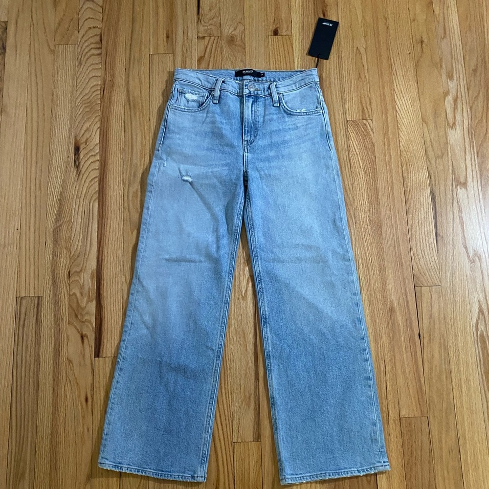 Hudson Jeans- high rise with wide leg cropped